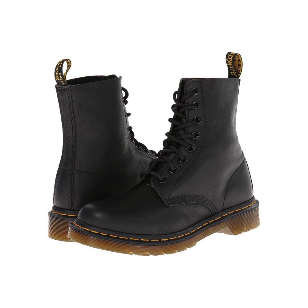 NEW Dr. Martens Women's 5 1460 Pascal Virginia Leather Ankle Boots Black